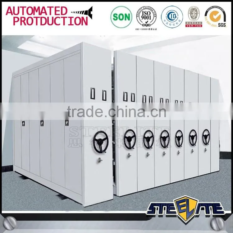 Office Used Metal Mobile Filing Cabinet Steel Mobile Shelving
