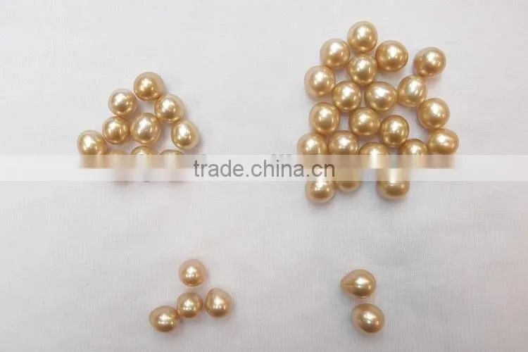 12-13 mm golden teardrop south sea loose pearls