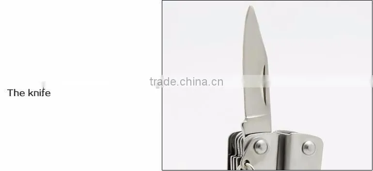 Special gift for men stainless steel LED portable folding mini multi tool pliers
