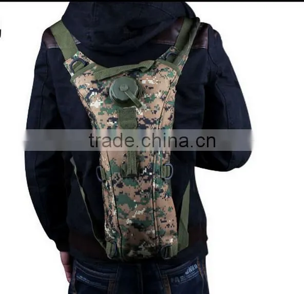 Multi camo hydration backpack tactical 2L hiking military hydration pack