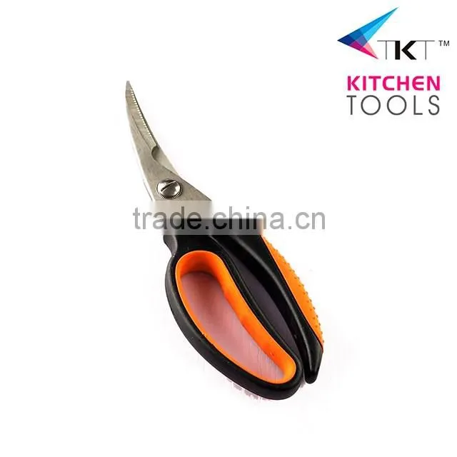 PP+TPR Handle Stainless Steel Chicken Bone Scissors