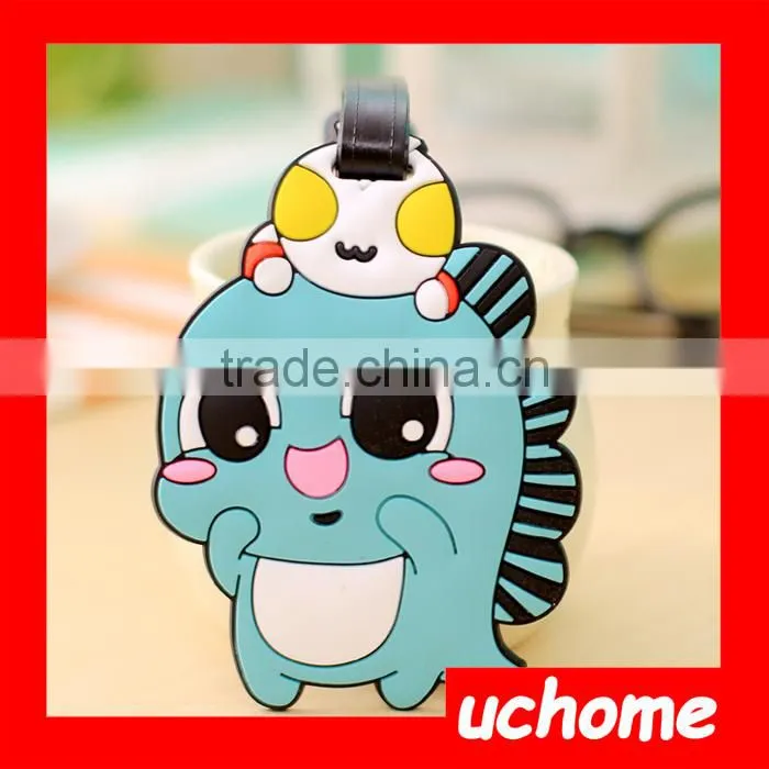 UCHOME Lovely Animal Cartoon Luggage Tag Different Shape Cute Luggage Tag
