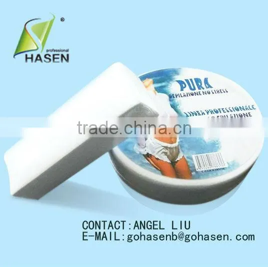 woman beatutiful used salon nonwoven waxing strips