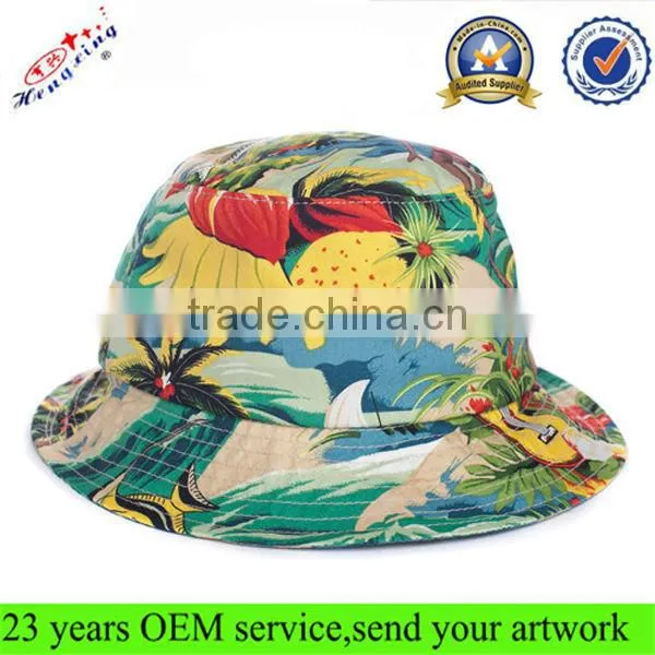 China made cool cheap floral wholesale blank designer custom bucket hats