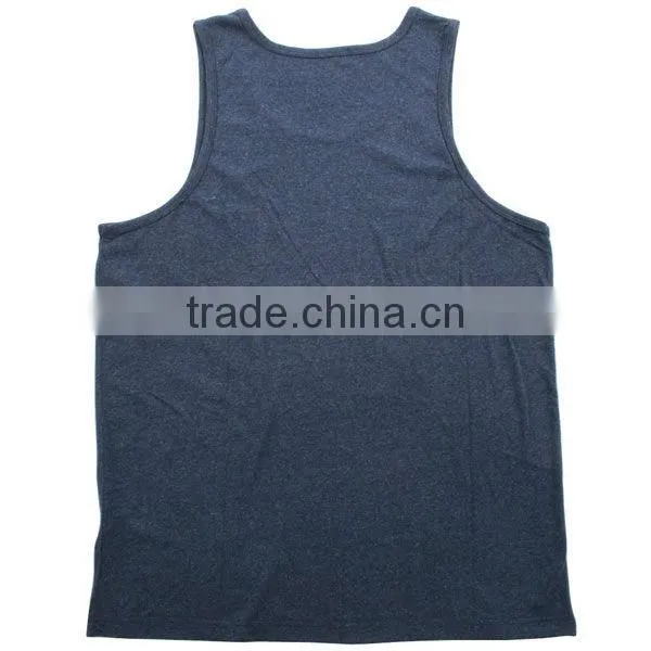 Organic cotton printed cheap custom sport mens tank tops
