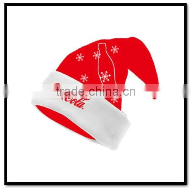green color funny kids & adult christmas hats with white ball