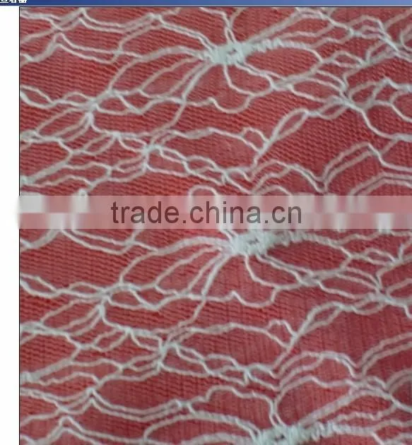 R&H nylon/polyester/cotton lace fabric wholesalers 3color cord lace korean african laces