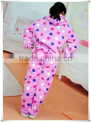 100% Polyester Printed Coral Fleece Girl's Pajamas/ Sleepwear / Dressing Gow