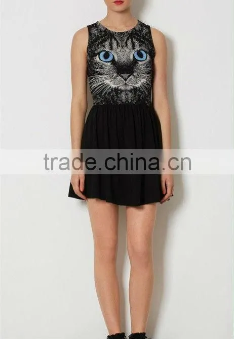 New Fashion Elegant Cotton and Spandex Prom Dress