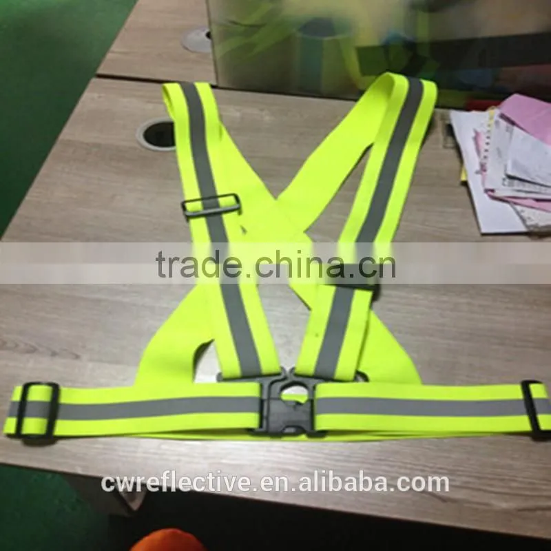 alibaba China glow in the dark safety vest, reflective safety vest for alarm
