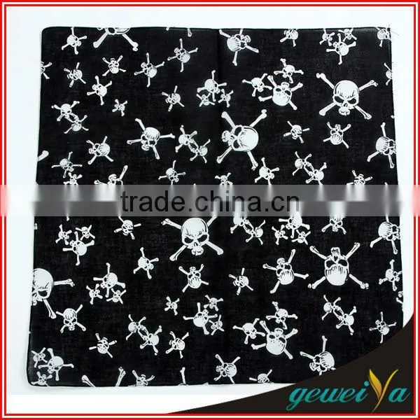 Fashion Printing Cotton Skull Handkerchief