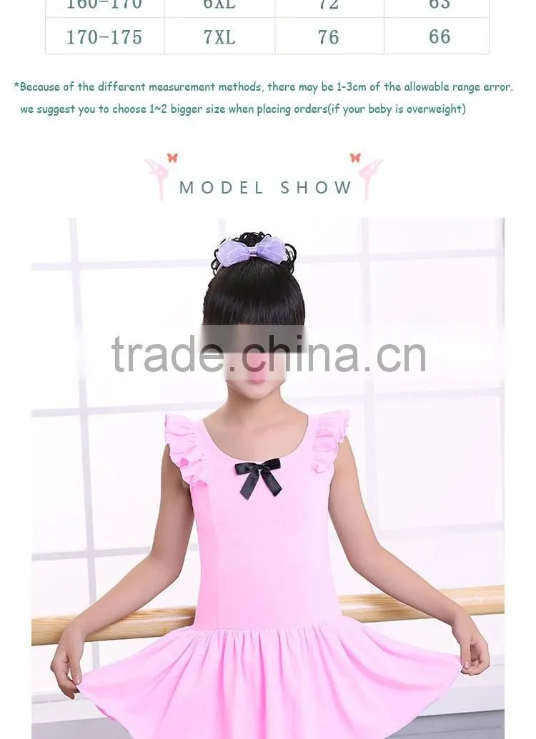 Summer Girls Toddler Ballet Tutu Dress Sleeveless Ballet Dancewear Kids Ballet Practice Leotard