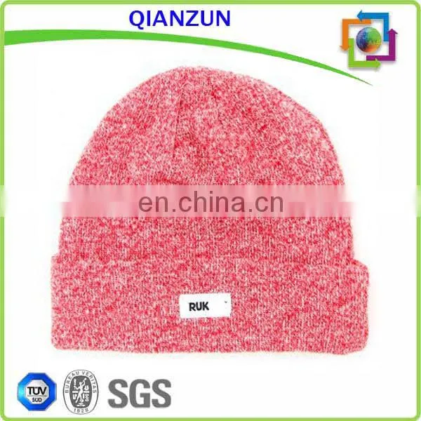 Custom Acrylic Knit Speckled Beanie Hat
