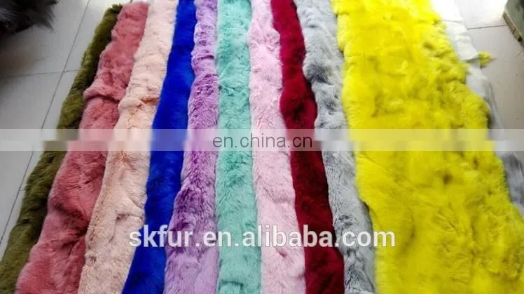 Factory direct supply rex rabbit fur plate with low price