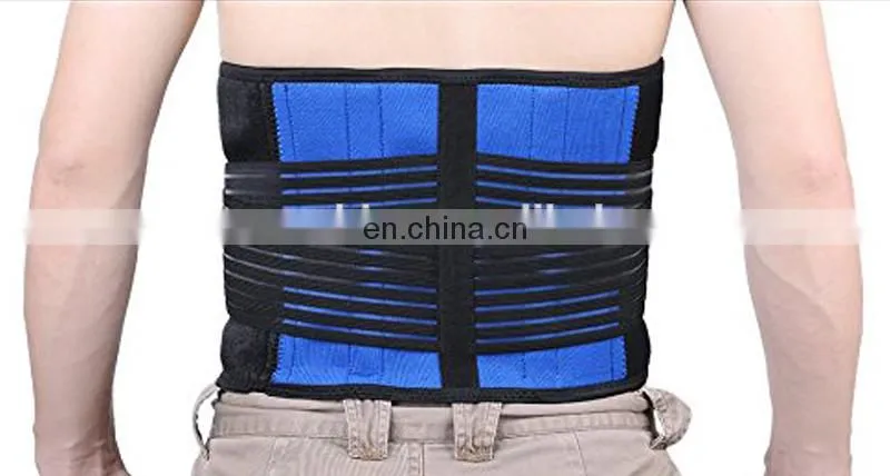 Deluxe Neoprene Double Pull Lumbar Lower Back Support Brace Exercise Belt
