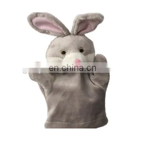 Cheap price grey rabbit hand puppet