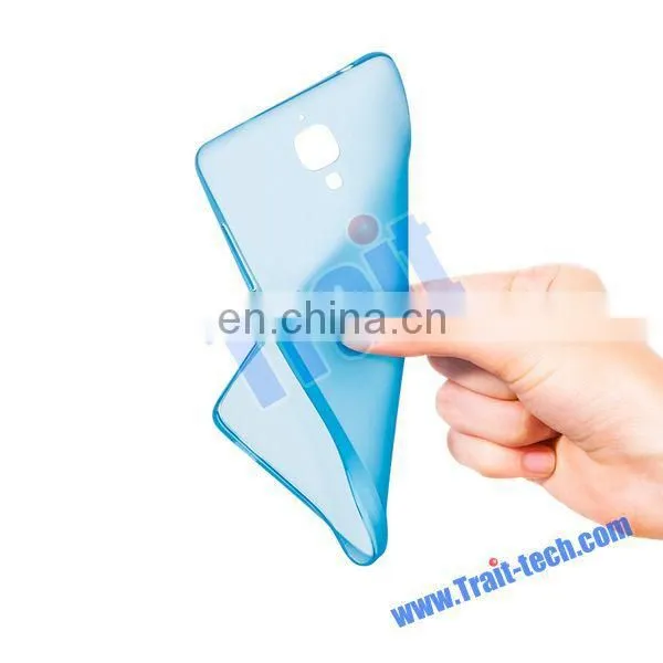 Simple and Plain Style High Quality Solid Color TPU Back Cover Case for XiaoMi Mi4