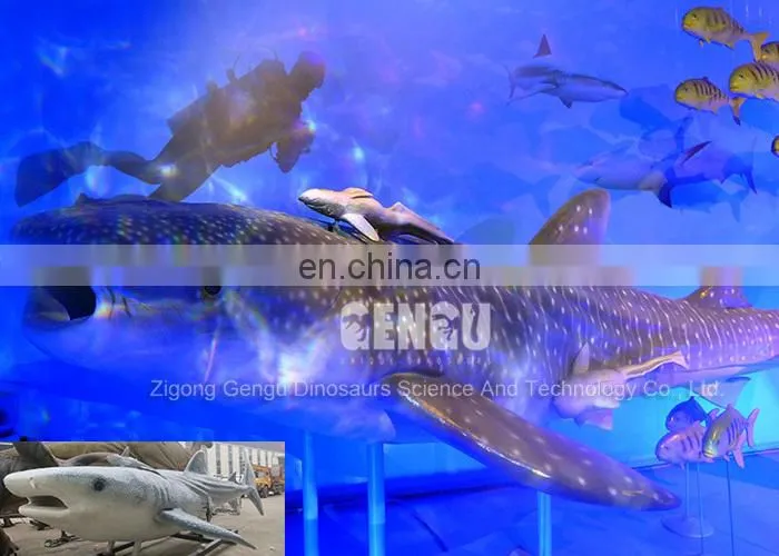 Indoor Playground High Simulation Colarful Shark Model