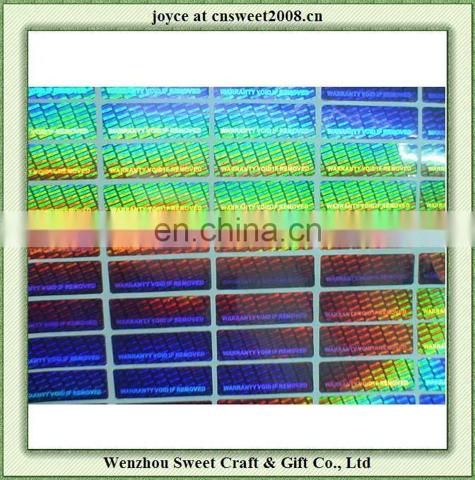 Hologram Label Custom Logo Sticker