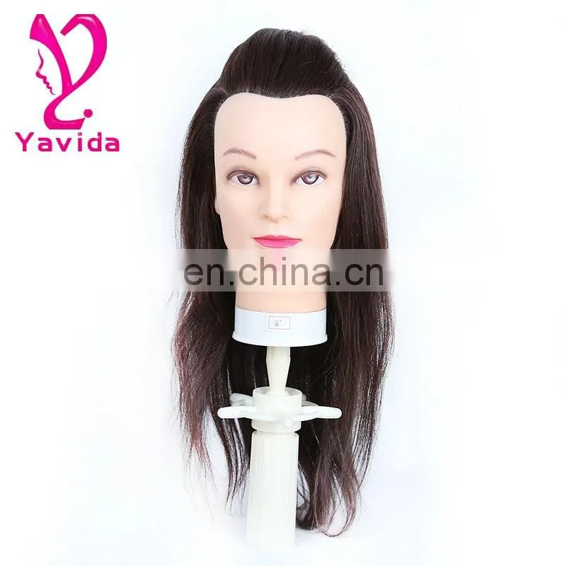 female mannequin head natural hair training mannequins head doll head for training For Hairdresser