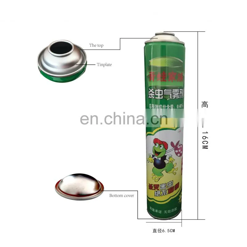 China insecticide cans 750ml empty and high pressure pu foam can