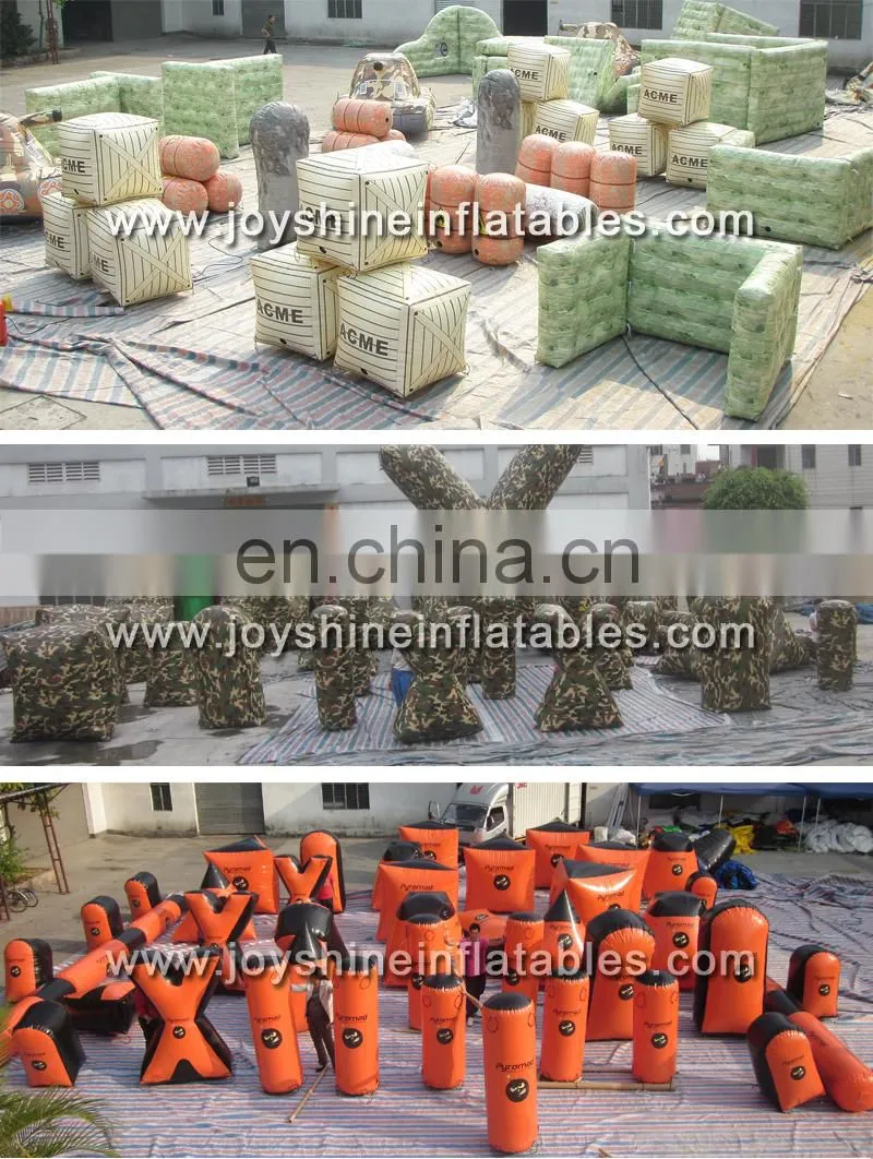 Cheap Inflatables Paintball Bunkers Obstacles Archery Used Laser Tag Inflatable X Air Bunker X X Paintball Brick Wall Bunker Set