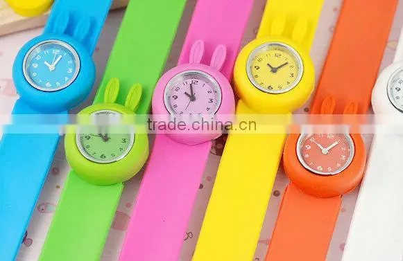 Hot selling Kid's cartoon shaped silicone candy wrist watch