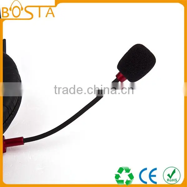 Fashion design hot studio red and black headset for computer
