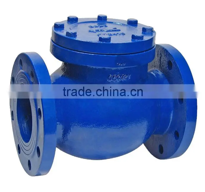 Ductile Iron Cast Iron Flanged Swing Check Valve 6 Inch