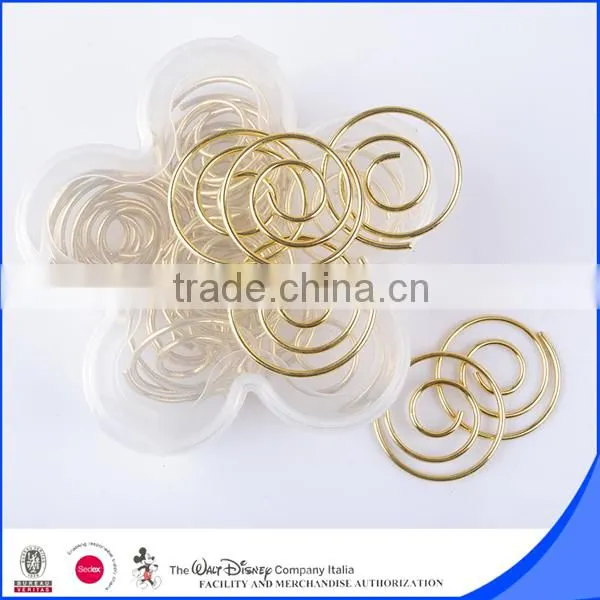 Metal iron wire gold circle clips