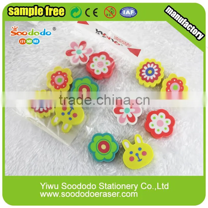 stationery suits 2D Color printed eraser