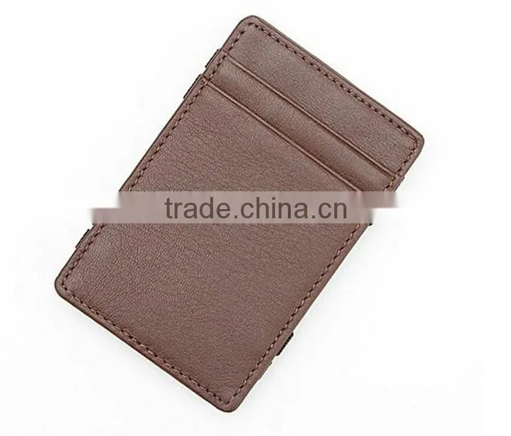 Promotional Genuine leather magic wallet