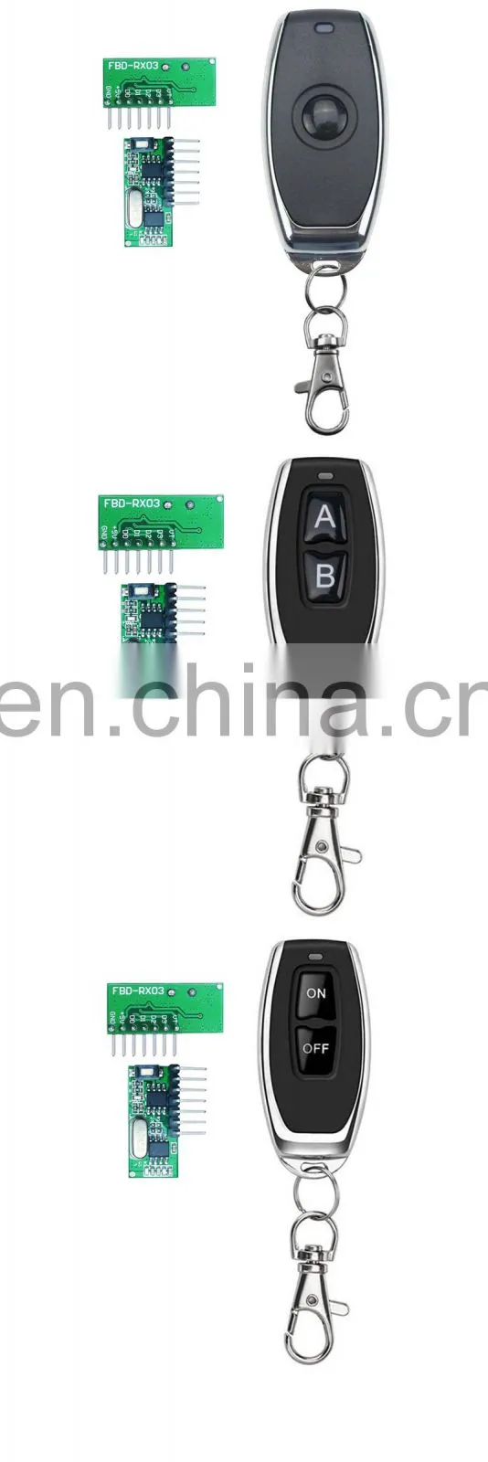 433 315mhz selfie remote control module Wireless remote control alarm