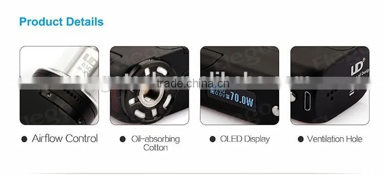UD Balrog 70w TC mod Both temperature and wattage control with factory price from Elego