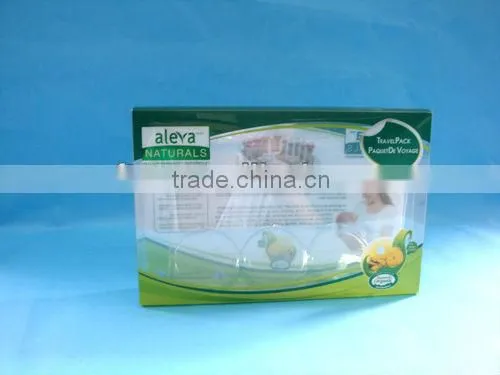 PET clear box for baby travel set packing