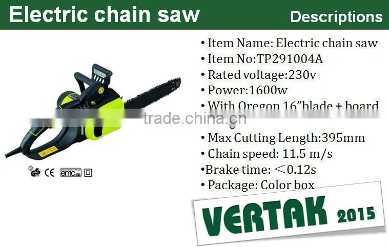 1600w new product mini electric chain saw/oregon chain saw machine price