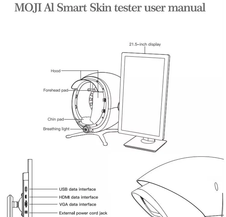 New 3d Face Skin Diagnostics Analyzer Facial Scanner Device With High Pixel All Skin Type Analysis Skin Analyzer Machine