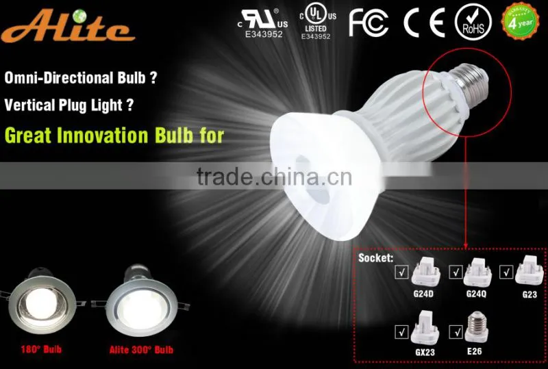 Dimmable high lumens led bulbs 9w 115/230V 4 years warranty