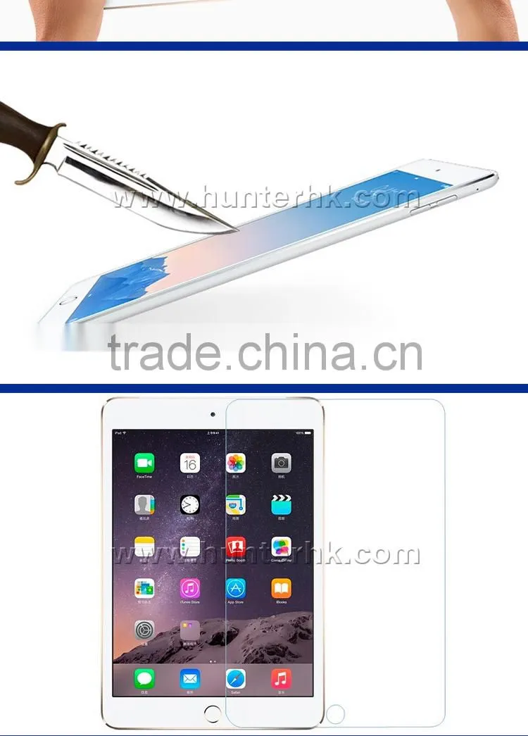 Utra Smooth 0.3mm Thickness For iPad 4 Tempered Glass