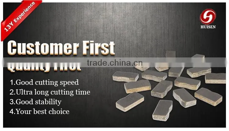 very hard Marble/Granite /Mine /Limestone stone head cutter 350mm Blade teeth segment for saw blade
