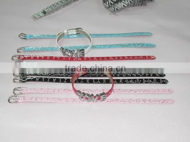Hot Sell Gorgeous Stone Pattern Colorful PU Leather Wristbands