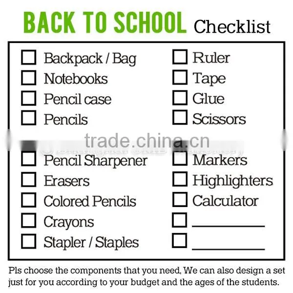 Eco gift stationery set school material