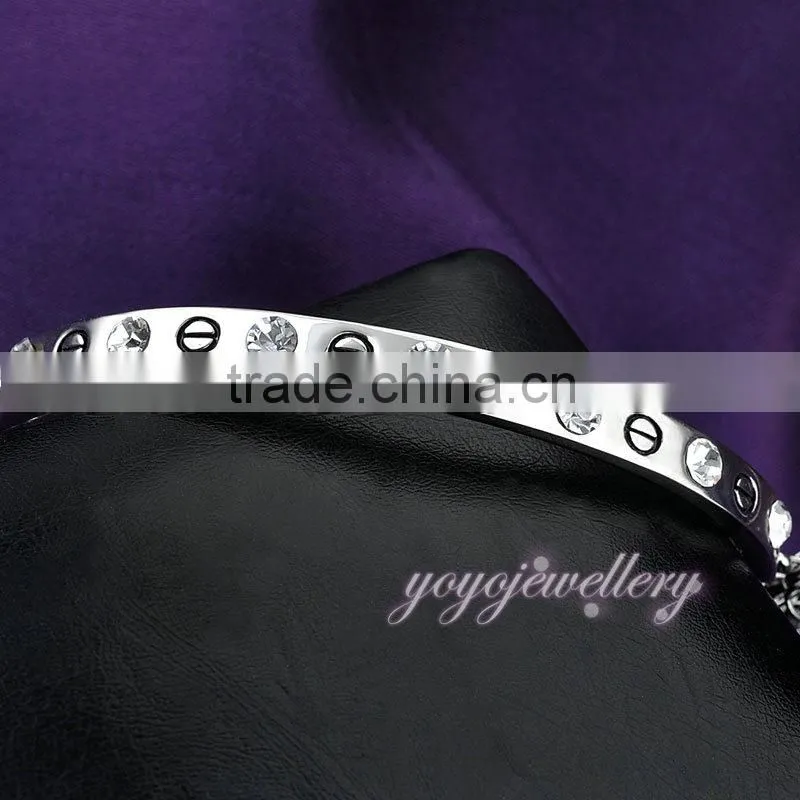 Charm crystal fashion fake gold sex bangle