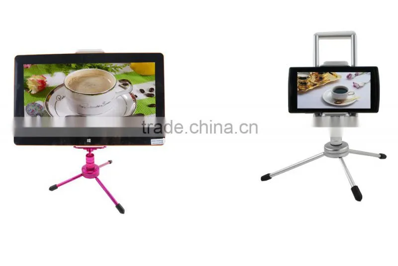 Lightweight portable tripod with pad holder / camera tripod mini tripod for smartphone
