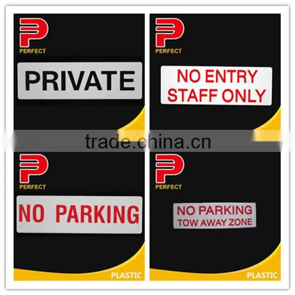 plastic self adhesive office door sign