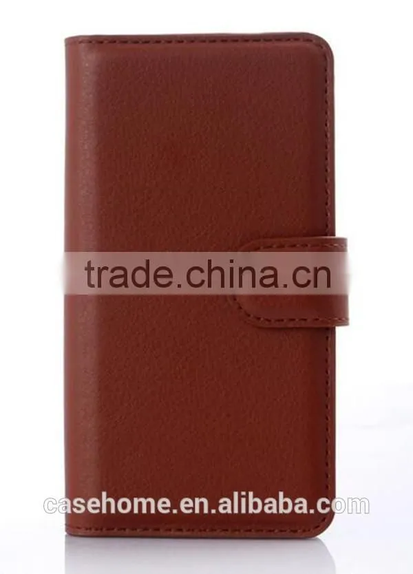 Mobile Phone PU Leather Flip Wallet Cover Case for LG Leon