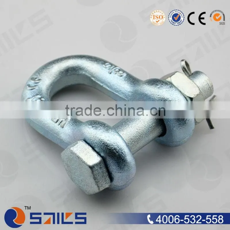 trawling adjustable steel lifting chain key pin shackle