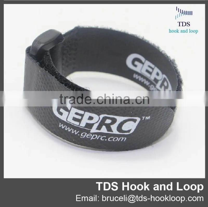 durable custom logo hook and loop non slip buckle strap