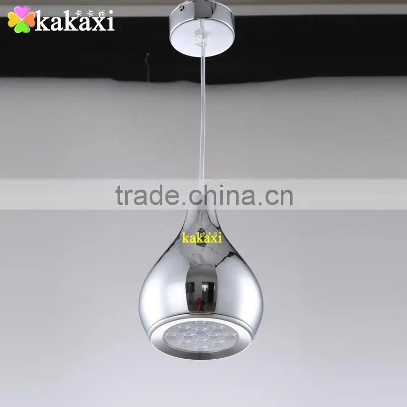 The Gourd LED Pendant Lights 12W Plated Silver Color Creative Dining Room LED Droplight