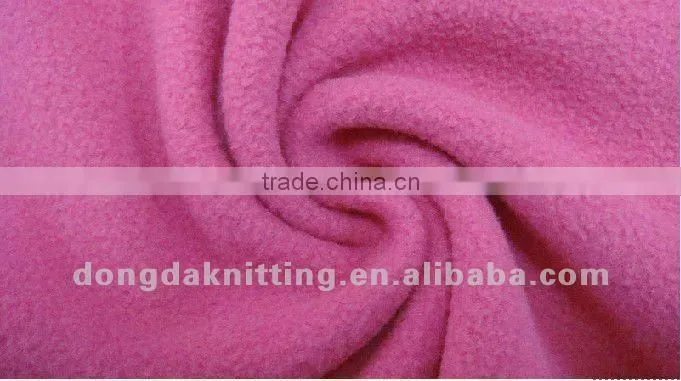 100%polyester spun two sides brushed one side antipilling polar fleece